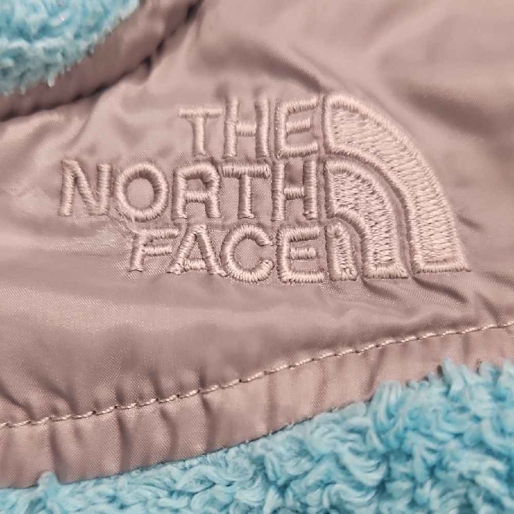The North Face Kids Blue Fleece Hoodie Jacket Coat - Picture 2 of 10